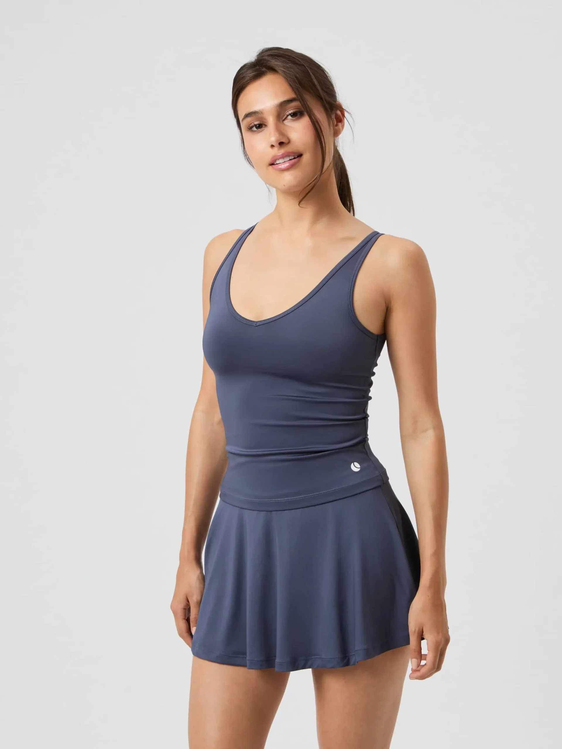 Björn Borg Toppar * Ace Deep V Neck Tank Top Odyssey Gray
