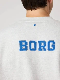 Björn Borg Tröjor|Vardag & Loungewear * Ace Overized weathirt Ultra Light Grey Melange