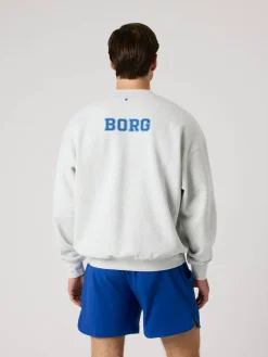 Björn Borg Tröjor|Vardag & Loungewear * Ace Overized weathirt Ultra Light Grey Melange