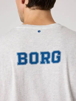 Björn Borg T-Shirts|Tennis & Padel * Ace Overized T-hirt Ultra Light Grey Melange