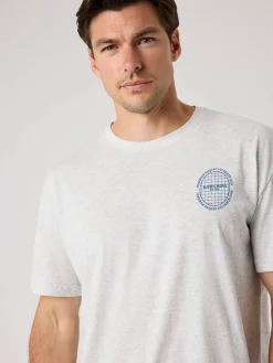 Björn Borg T-Shirts|Tennis & Padel * Ace Overized T-hirt Ultra Light Grey Melange