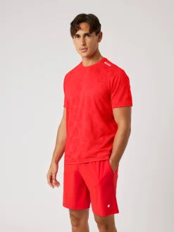 Björn Borg T-Shirts|Tennis & Padel * Ace Perforance T-hirt Flame Scarlet