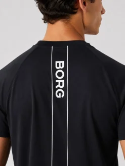 Björn Borg T-Shirts|Pikétröjor * Ace port Poo hirt Black Beauty