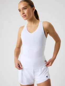 Björn Borg Toppar|Tennis & Padel * Ace V Neck Tank Top Brilliant White