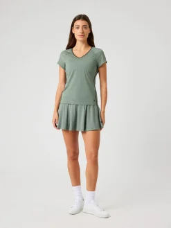 Björn Borg T-Shirts * Ace V-Neck T-hirt Agave Green