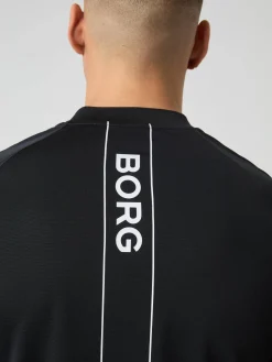 Björn Borg Pikétröjor|Tennis & Padel * Ace Zip Poo hirt Black Beauty