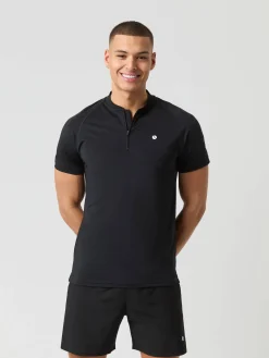 Björn Borg Pikétröjor|Tennis & Padel * Ace Zip Poo hirt Black Beauty