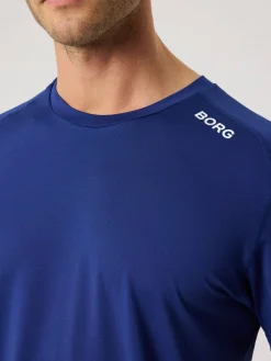 Björn Borg T-Shirts|Gym & Träning * Borg Athetic T-hirt Blue Depths