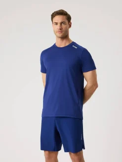 Björn Borg T-Shirts|Gym & Träning * Borg Athetic T-hirt Blue Depths