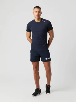 Björn Borg T-Shirts|Gym & Träning * Borg Athetic T-hirt Night Sky