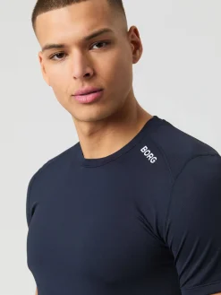 Björn Borg T-Shirts|Gym & Träning * Borg Athetic T-hirt Night Sky
