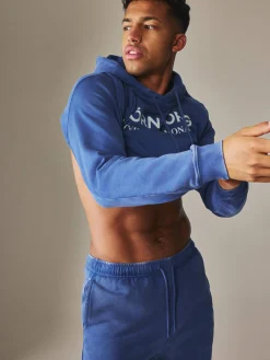 Björn Borg Hoodies * Borg Caic Print Hoodie Twilight Blue