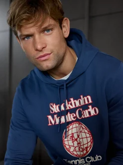 Björn Borg Hoodies * Borg Caic Print Hoodie Sargasso Sea