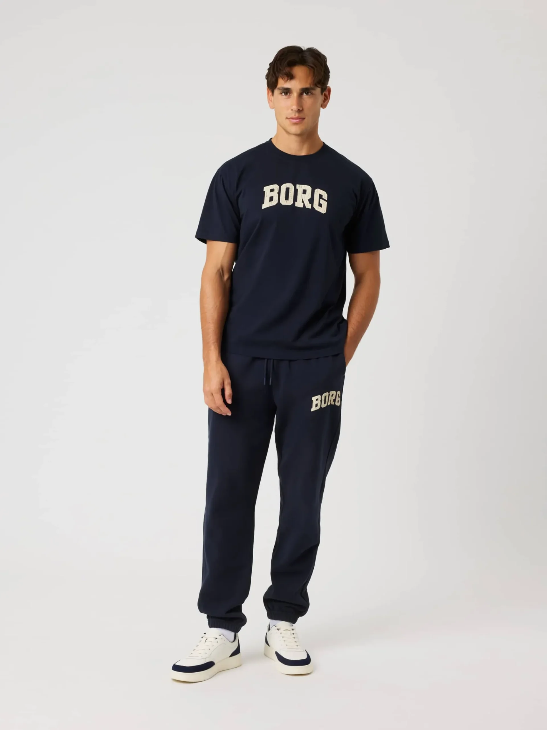 Björn Borg Vardag & Loungewear|Byxor * Borg Caic Print weatpant Night Sky