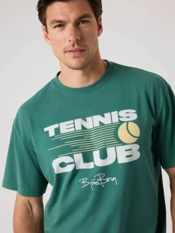 Björn Borg T-Shirts|Vardag & Loungewear * Borg Caic Print T-hirt Mallard Green