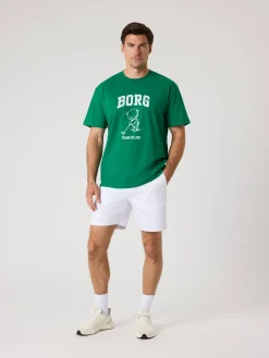 Björn Borg T-Shirts|Golf * Borg Caic Print T-hirt Verdant Green
