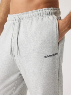 Björn Borg Vardag & Loungewear|Byxor * Borg Caic weatpant Ultra Light Grey Melange