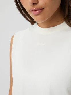 Björn Borg Toppar * Borg Cropped Tank Top Cannoli Cream