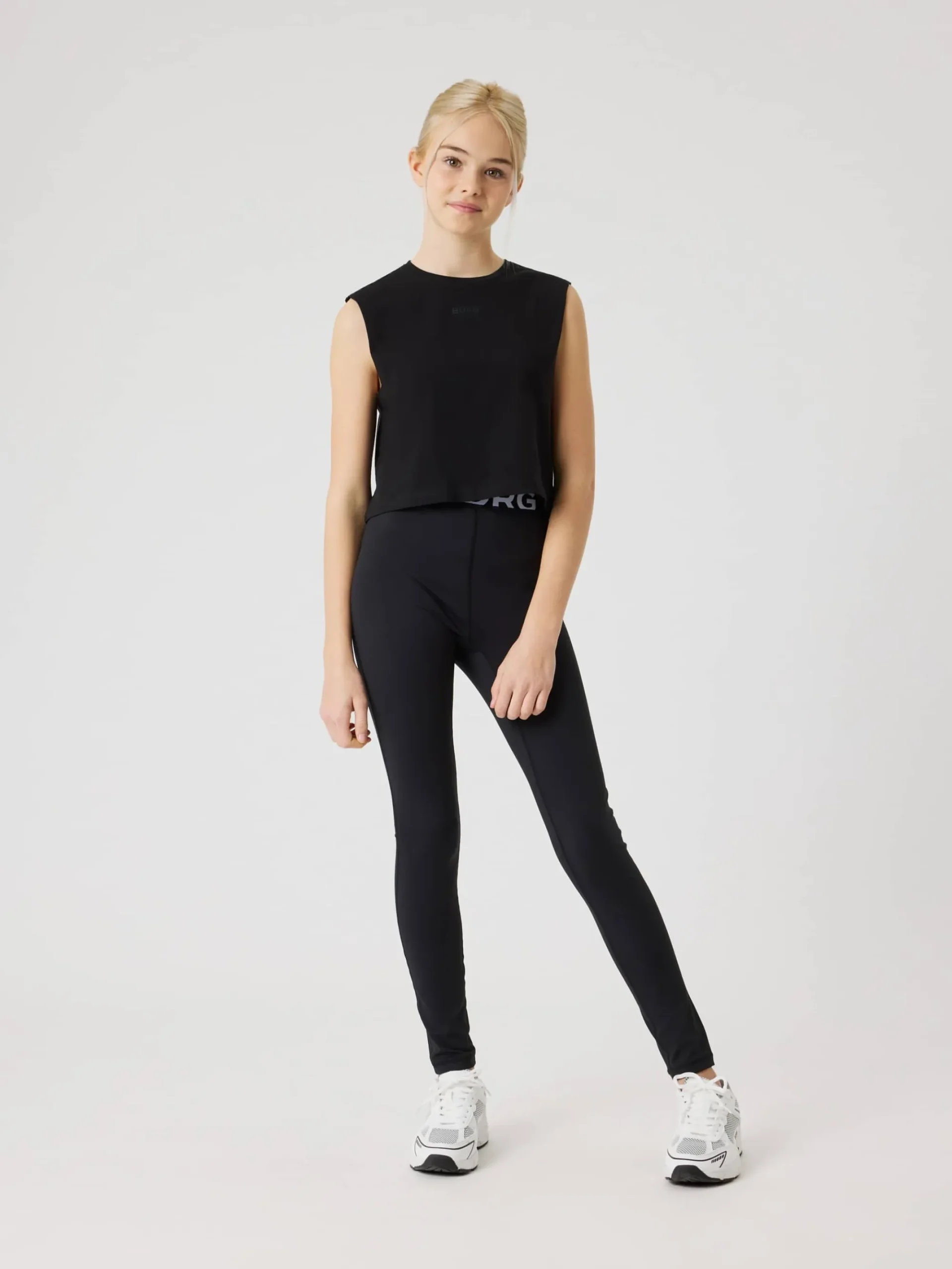 Björn Borg Toppar * Borg Cropped Tank Top Black Beauty