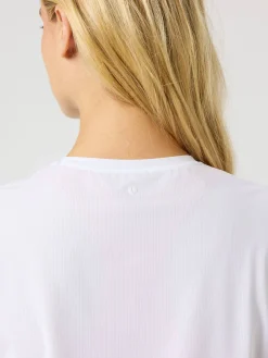 Björn Borg T-Shirts|Gym & Träning * Borg Cropped T-hirt Brilliant White