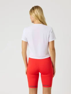 Björn Borg T-Shirts|Gym & Träning * Borg Cropped T-hirt Brilliant White