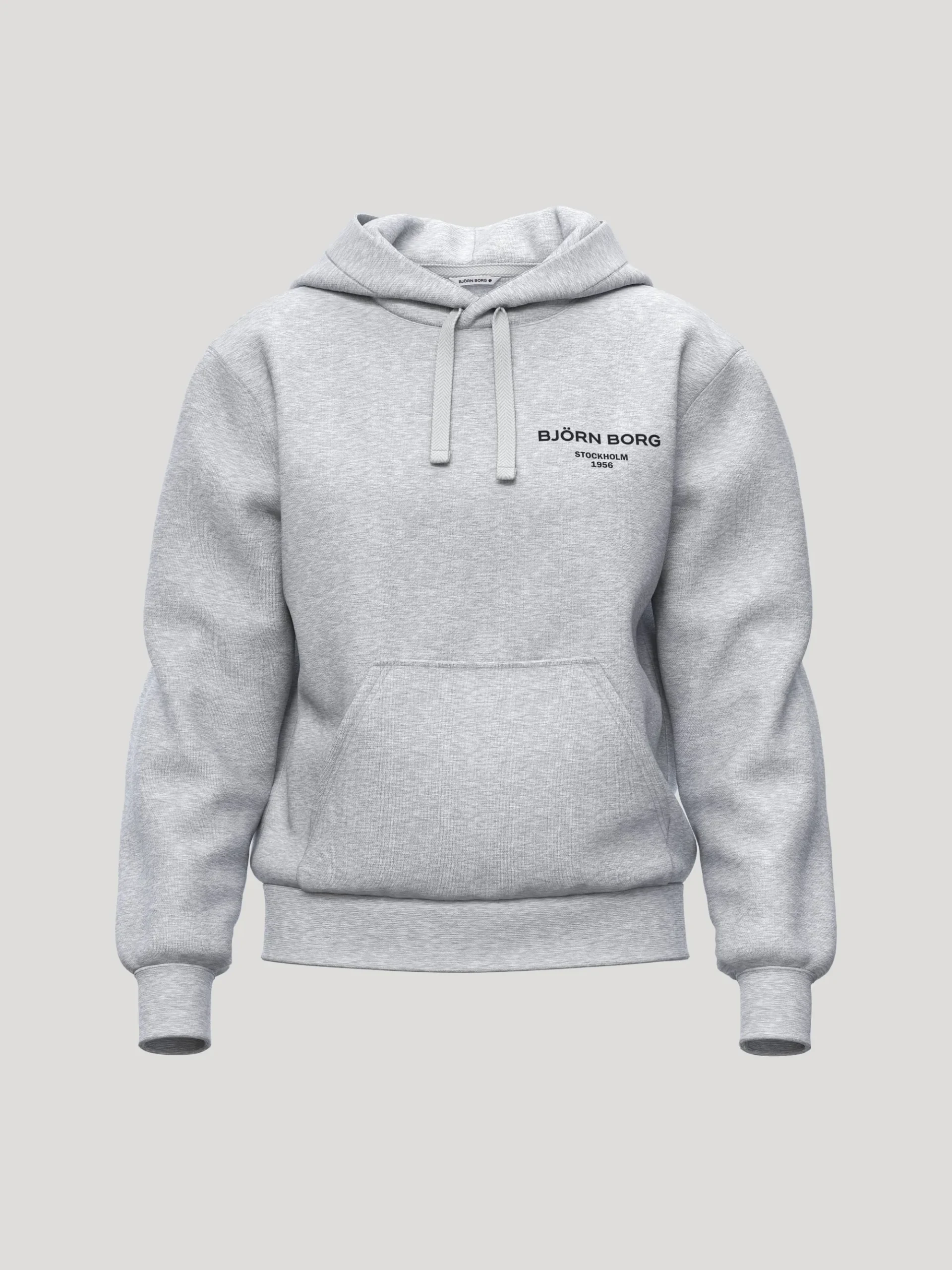 Björn Borg Hoodies|Vardag & Loungewear * Borg Eentia 1 Hoodie Gråmelerad
