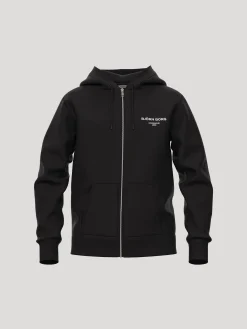 Björn Borg Hoodies & Tröjor * Borg Essential 1 Zip Hoodie Black Beauty