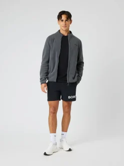 Björn Borg Jackor|Vardag & Loungewear * Borg Fu Zip Feece Asphalt