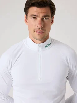 Björn Borg Tröjor|Golf * Borg Gof idayer Haf Zip Brilliant White