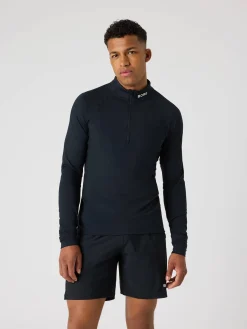 Björn Borg Tröjor|Golf * Borg Gof idayer Haf Zip Black Beauty