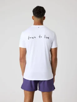 Björn Borg T-Shirts|Gym & Träning * Borg Graphic T-hirt Brilliant White