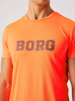 Björn Borg T-Shirts|Gym & Träning * Borg Graphic T-hirt Shocking Orange