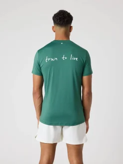 Björn Borg T-Shirts|Gym & Träning * Borg Graphic T-hirt Mallard Green