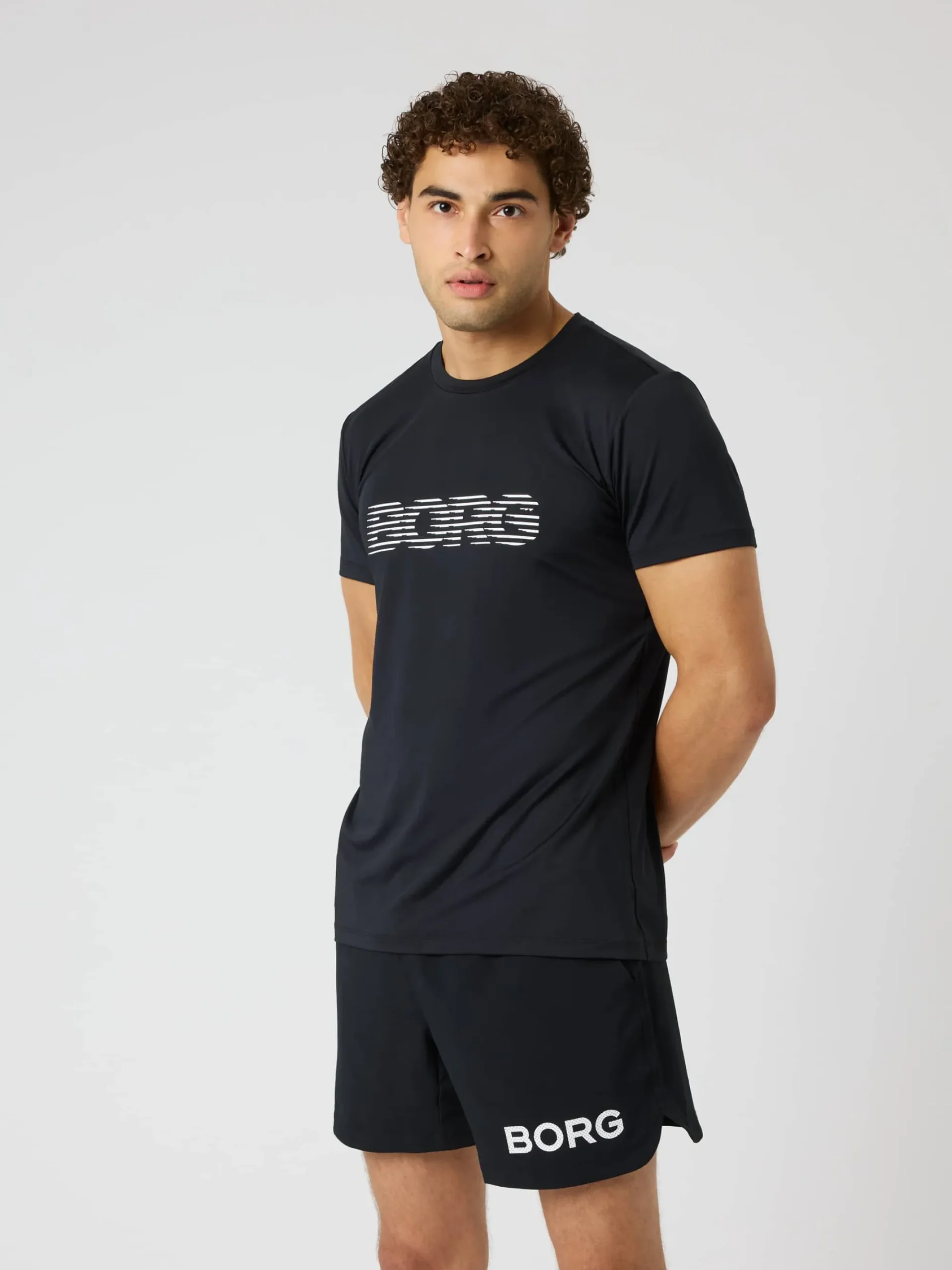Björn Borg T-Shirts|Gym & Träning * Borg Graphic T-hirt Black Beauty