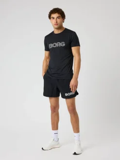 Björn Borg T-Shirts|Gym & Träning * Borg Graphic T-hirt Black Beauty