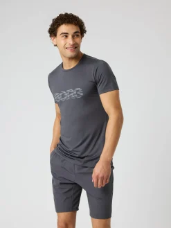 Björn Borg T-Shirts|Gym & Träning * Borg Graphic T-hirt Asphalt