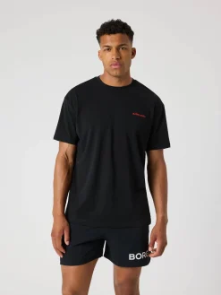 Björn Borg T-Shirts|Gym & Träning * Borg Gy Pride Overized T-hirt Black Beauty