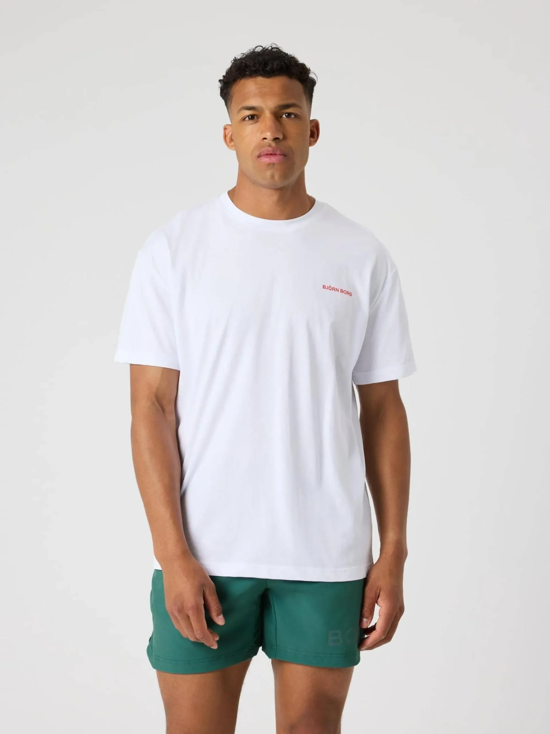 Björn Borg T-Shirts|Gym & Träning * Borg Gy Pride Overized T-hirt Brilliant White