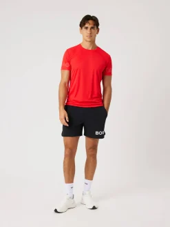 Björn Borg T-Shirts|Gym & Träning * Borg ight T-hirt Flame Scarlet