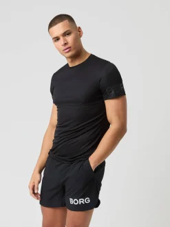 Björn Borg T-Shirts|Tennis & Padel * Borg ight T-hirt Black Beauty