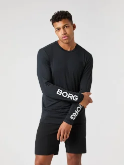 Björn Borg T-Shirts|Gym & Träning * Borg ong eeve T-hirt Black Beauty