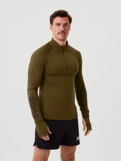 Björn Borg Tröjor * Borg idayer Haf Zip Dark Olive