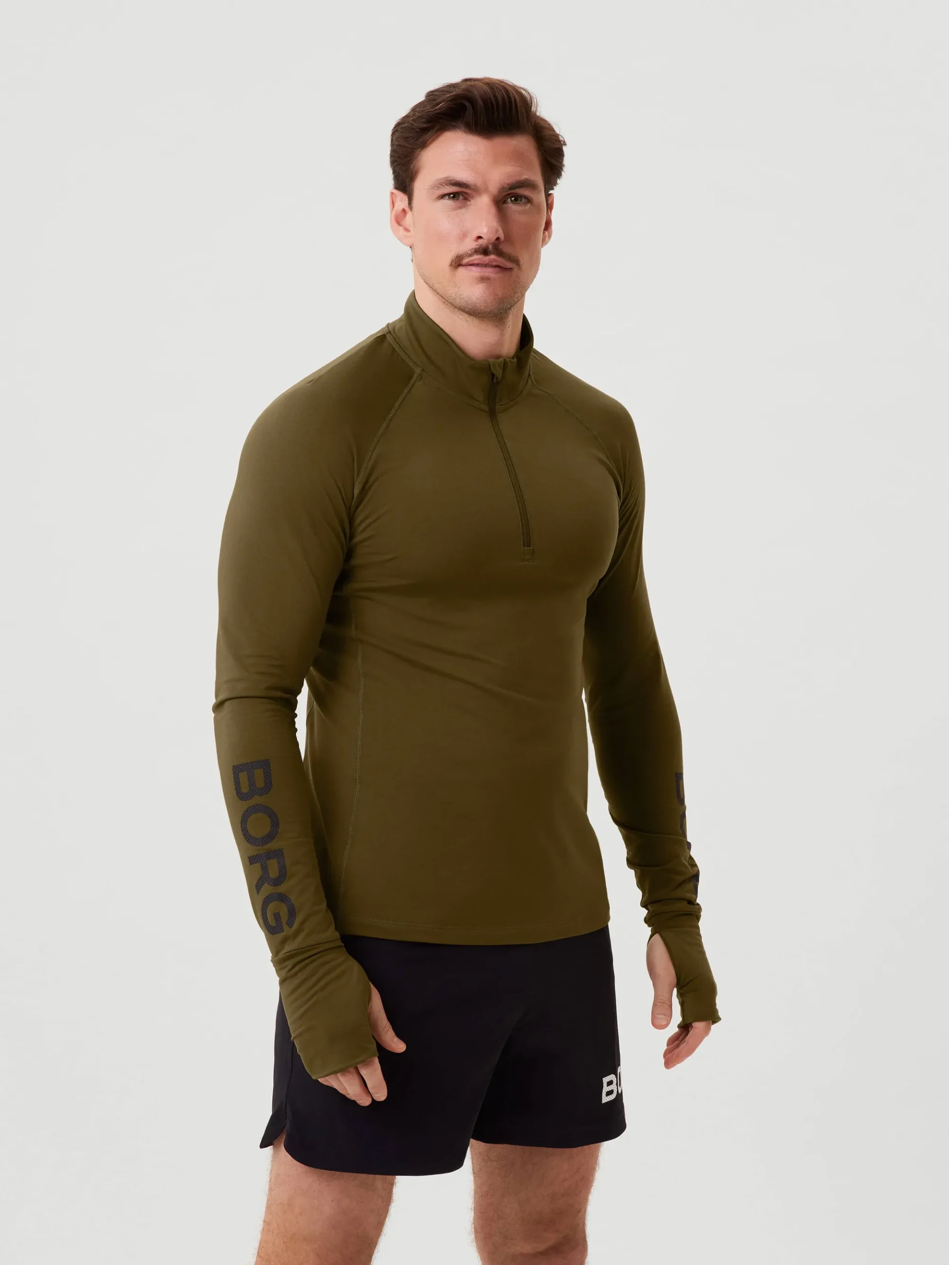 Björn Borg Tröjor * Borg idayer Haf Zip Dark Olive