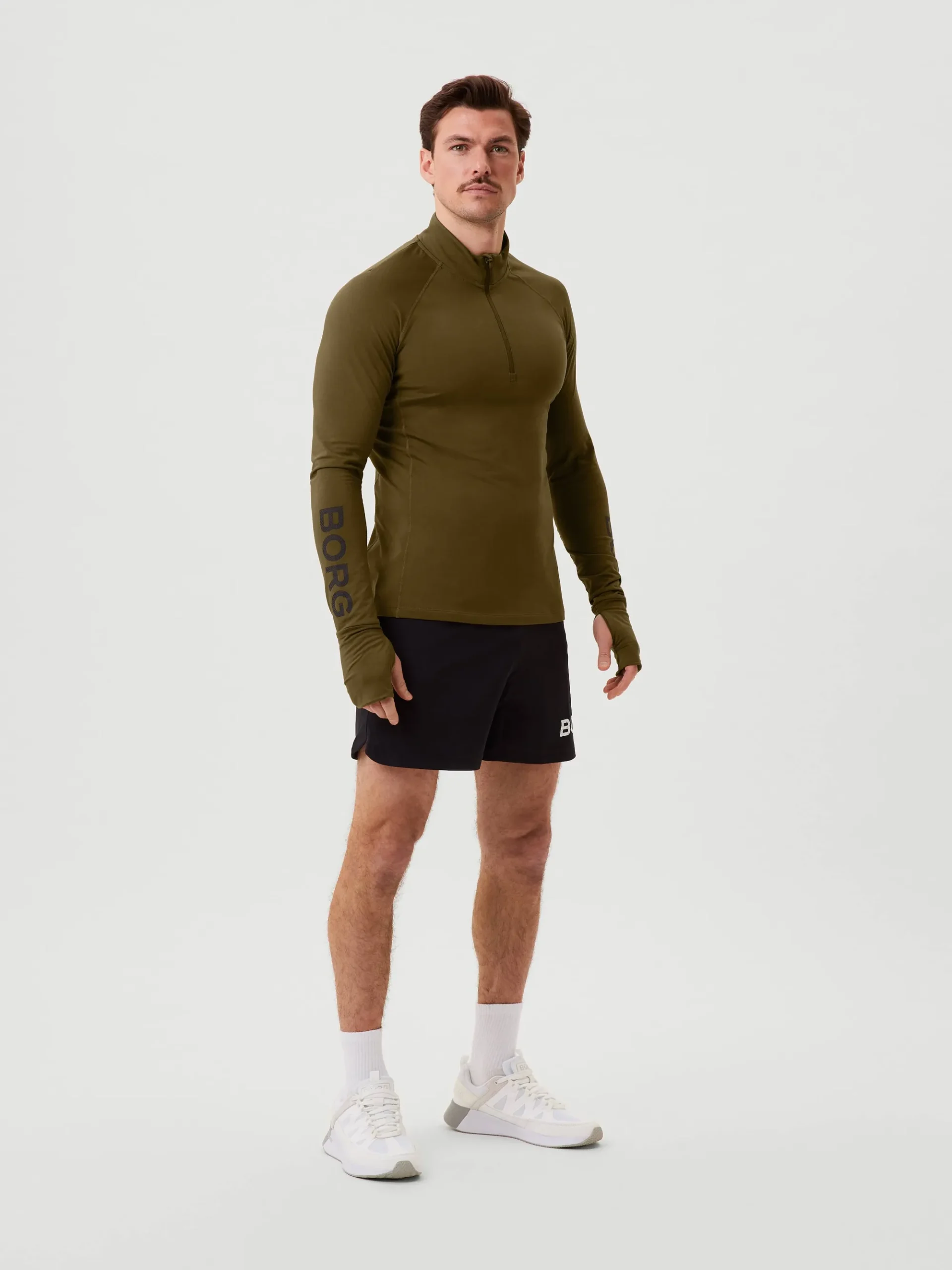 Björn Borg Tröjor * Borg idayer Haf Zip Dark Olive