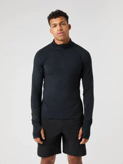 Björn Borg Gym & Träning|Tröjor * Borg idayer Haf Zip Black Beauty