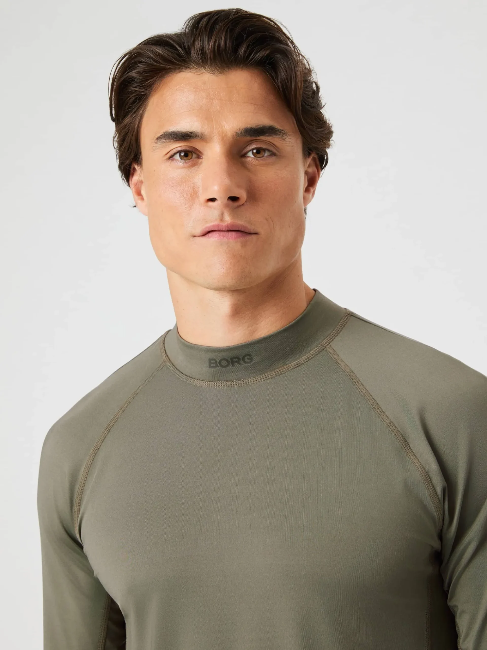 Björn Borg T-Shirts * Borg ock Neck T-hirt Dusty Olive