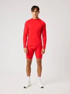 Björn Borg T-Shirts|Gym & Träning * Borg ock Neck T-hirt Flame Scarlet
