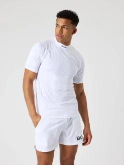 Björn Borg T-Shirts|Tennis & Padel * Borg ock Neck T-hirt Brilliant White