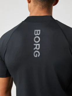 Björn Borg T-Shirts|Tennis & Padel * Borg ock Neck T-hirt Black Beauty