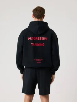 Björn Borg Gym & Träning|Hoodies * Borg Overized Hoodie Black Beauty